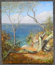 Johan Paul Bjurman (b.1947) ' Prudense Island' Oil Painting