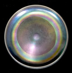 Vintage Iridescent Glass Bowl 12'