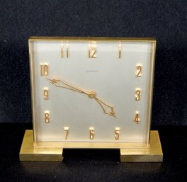 Vintage Shreve, Crump & Low Gilt Brass Desk Clock