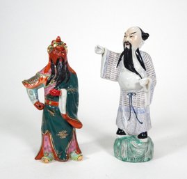 Lot 2 Vintage Chinese Man Porcelain Figurines