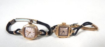 Lot 2 Vintage Bulova Gold Filled Watches