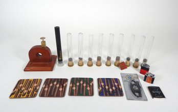 Vintage Cigar Desk Cutter & Smoking Accessories