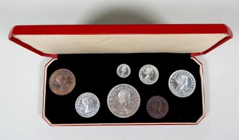 1953 New Zealand Quinn Elizabeth II Coronation Coin Set Silver