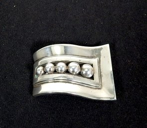 Vintage BL Taxco Mexico Sterling Silver Signed & Numbered Brooch