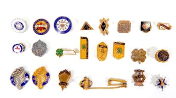 Collection Of Vintage Enameled Pins