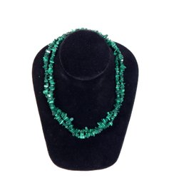 Vintage Malachite Bead Necklace