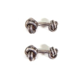 Original Tiffany & Co Double Knot Sterling Silver Cufflinks