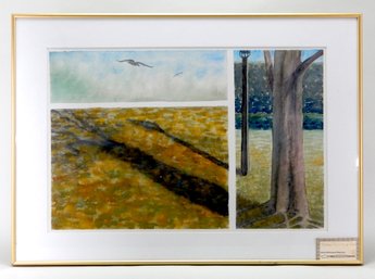 Anne Wright ' Three Points Of View' Original Watercolor