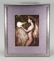 Alba Elena (20th Century Cuban- American) Nude Framed Print With COA