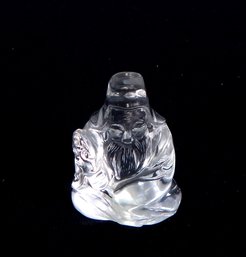 Chinese Qing Dynasty Shouxing The Longevity God Crystal Figurine
