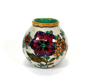 Vintage Royal Zuida Gouda Holland Cabinet Vase Art Pottery