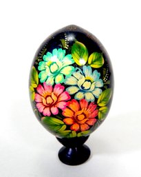 Vintage Signed Russian USSR Hand Painted Egg