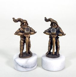 Original Miniature Spoontiques Figurines On Marble Base