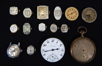 Antique Watch Movements: Waltham, Bulova, Omega, Hamilton Etc.