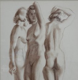 Nevart DOHANIAN (1918-2011) Armenian - American Pair Of Female Nude Drawings
