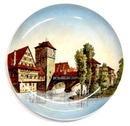Antique Villeroy & Boch Nuremberg Porcelain Platter