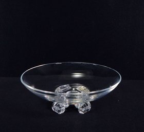 Vintage Steuben Glass Footed Bowl