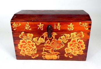 Vintage Chinese Hand Painted Wedding Chest