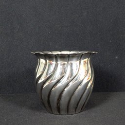 Antique Sterling Silver Pot Vase