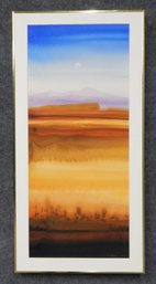 Beautiful Sunset Watercolor Painting - Signed