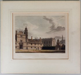 Augustus Charles Pugin (1762 - 1832) Cambridge University Engraving