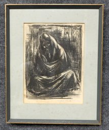 Whitford Carter (Mexican, 1915-1973) Madre Mexicana Etching