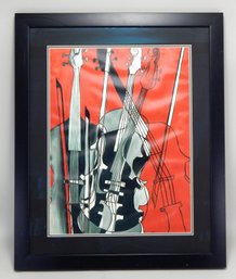 Abstract Musical Instruments Canvas Print