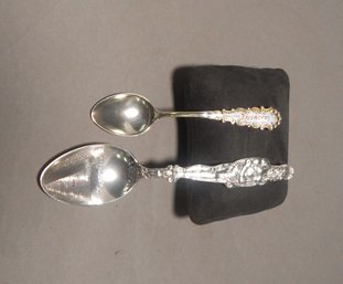 Two Sterling Silver Souvenir Spoons