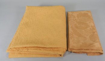 Two Mustard Yellow Fabrics