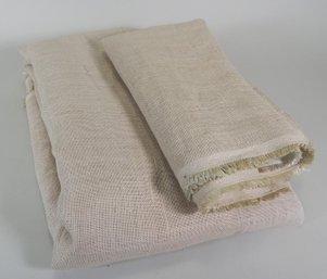 Ecru Soft Burlap Fabric, 2 Pieces