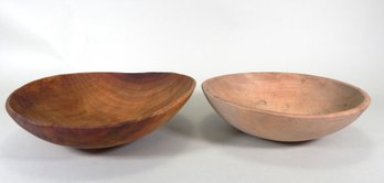 Two Vintage Wood Bowls