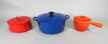 3 Cast Iron Pans - Le Creuset & Dansk