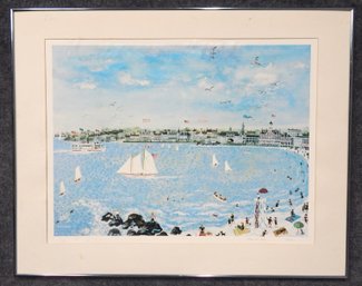 Maxwell Mays Narragansett Print, Signed