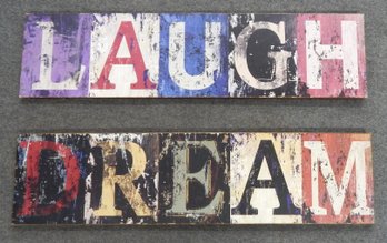 Laugh & Dream Wall Signs