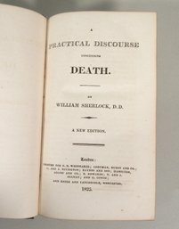 1825 William Sherlock ' A Practical Discourse Concerning Death' Theology Book
