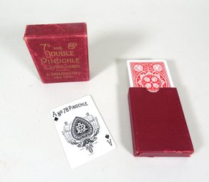 Antique Double Pinochle Playing Cards