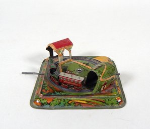 PENNY TOY Train, Crank Drive, Pre-war Era Tin Litho Toy Germany