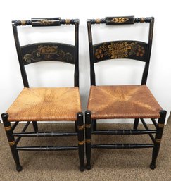 Two Hitchcock Style Chairs