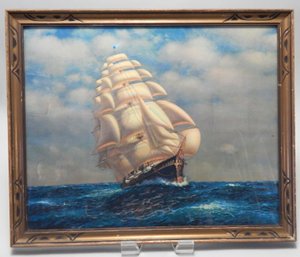 Vintage Clipper Ship Print