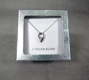 Sterling Silver Pendant With Cubic Zirconia