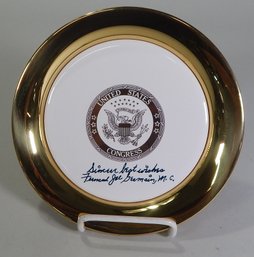 United States Congress Plate Signed By Ferdinand Joe Germain