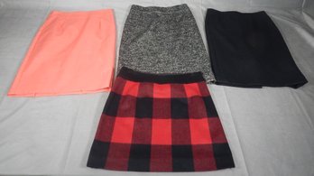Lot Of 4 J. Crew Skirts Size 0