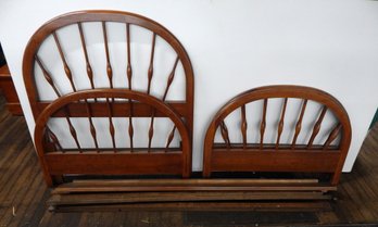 Pair Of Hardwood Twin Beds