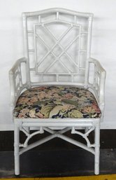 Painted Chippendale Rattan Chair