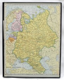 1927 Map Of Russia And Baltic Republics