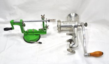 Vintage New Old Stock Universal Meat Chopper And Apple Peeler