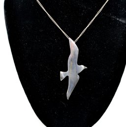 Vintage International Sterling Bird Pendant Necklace