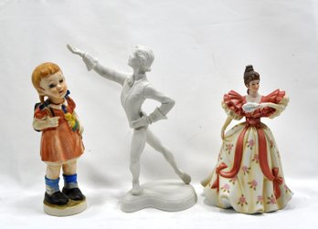 Lot 3 Vintage Figurines Boehm, Lenox