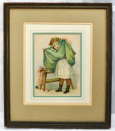 Maud (Bogart) Humphrey (1865 - 1940) Victorian Girl Framed Print