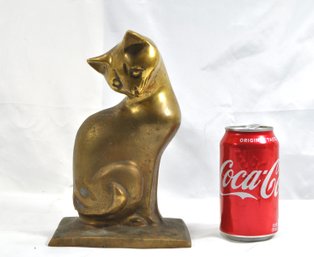 Vintage CAT Brass Sculpture